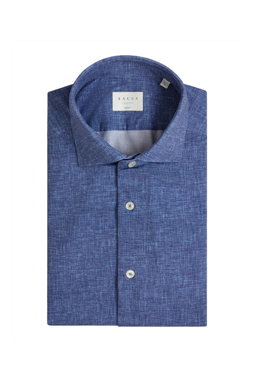 Camicia blu collo francese Active Shirt Xacus P26 ACT558ML/21636 //007 XACUS 
