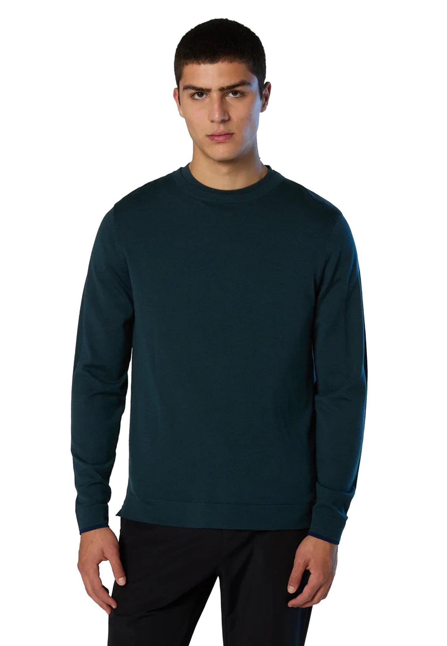 Maglione girocollo verde lana North Sails A25 699218 08510851 NORTH SAILS 