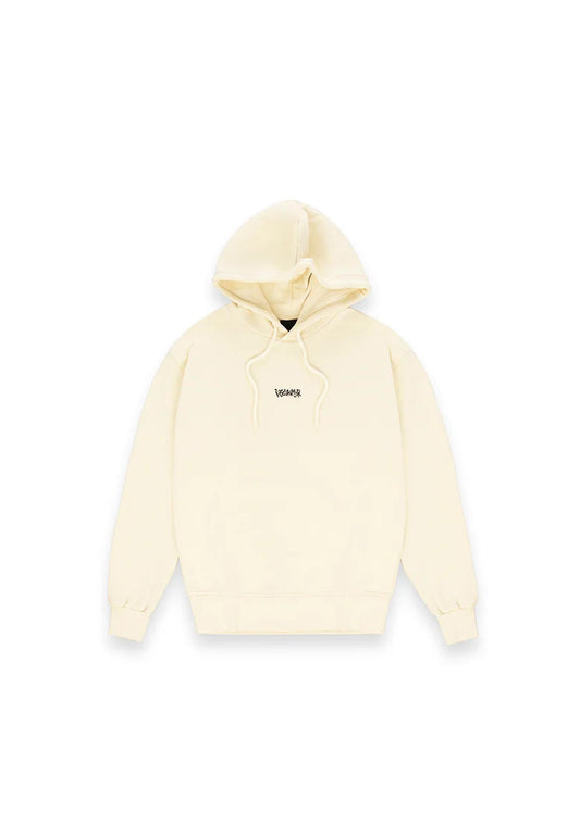 Felpa con cappuccio bianca Disclaimer A25 25IDS55100 //LATTE/MILITARE DISCLAIMER 