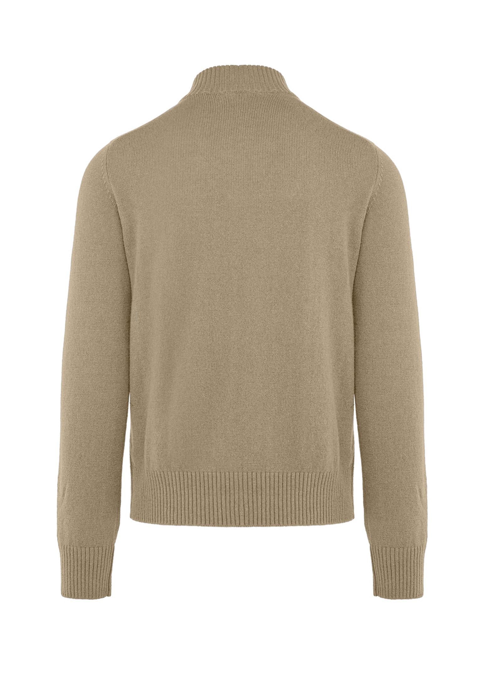 Maglione beige lana collo alto e bottoni Bomboogie A25 MM9307 KWM504 BOMBOOGIE 