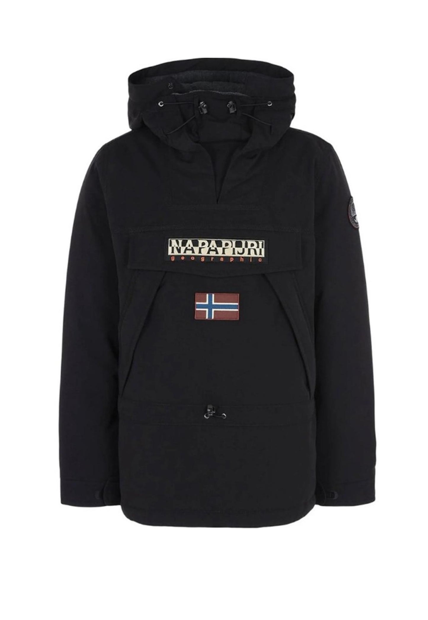 Giubbotto Anorak con cappuccio nero Skidoo Napapijri N0YI4R 041BLACK NAPAPIJRI 