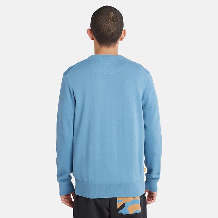 Maglione Girocollo Williams River da Uomo azzurro Timberland P24 TB0A2BMM DJ51DJ51 TIMBERLAND 