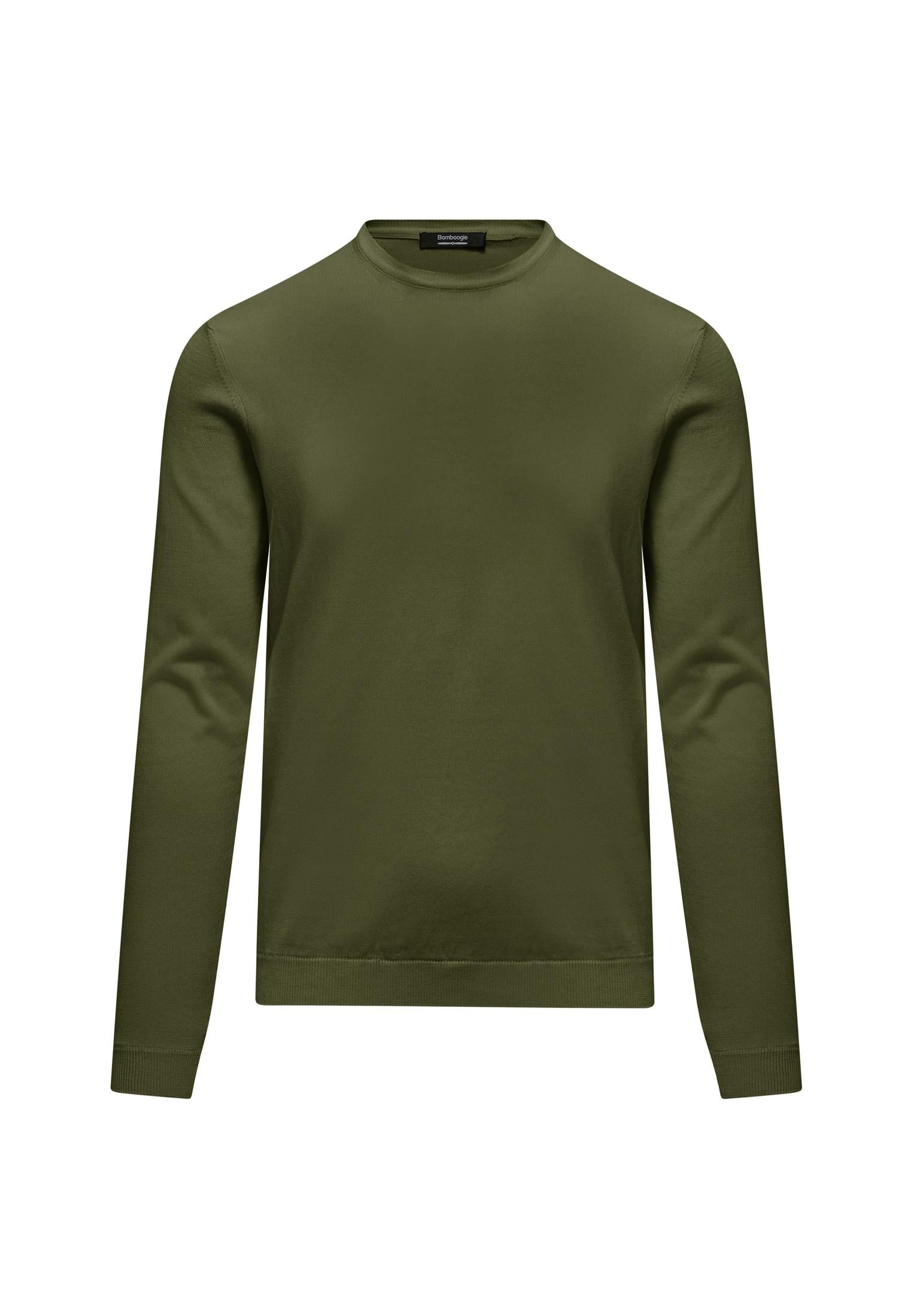 Maglia pullover girocollo verde Bomboogie P26 MM7016KTP6 30F30F BOMBOOGIE 