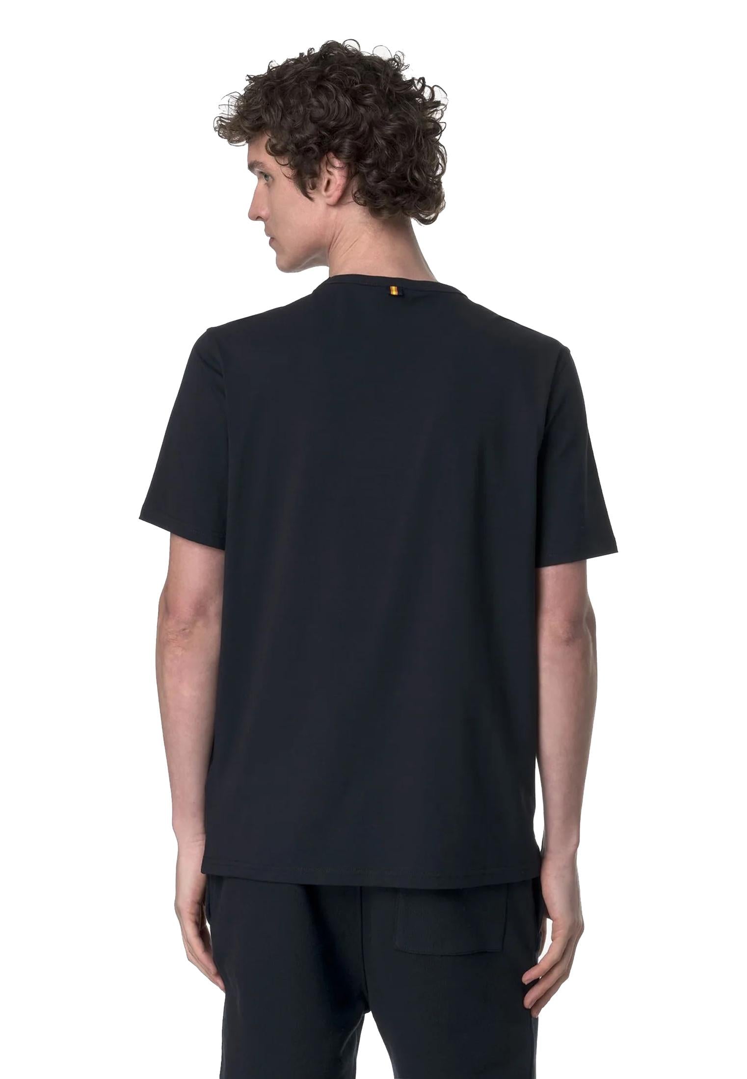 T-shirt girocollo blu cotone jersey Adame Light K-Way P26 K71349W K89K89 K-WAY 