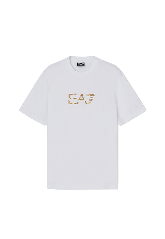 T-shirt girocollo bianca classica cotone EA7 Armani P26 7M001562 AF17789 U0002U0002 EA7 