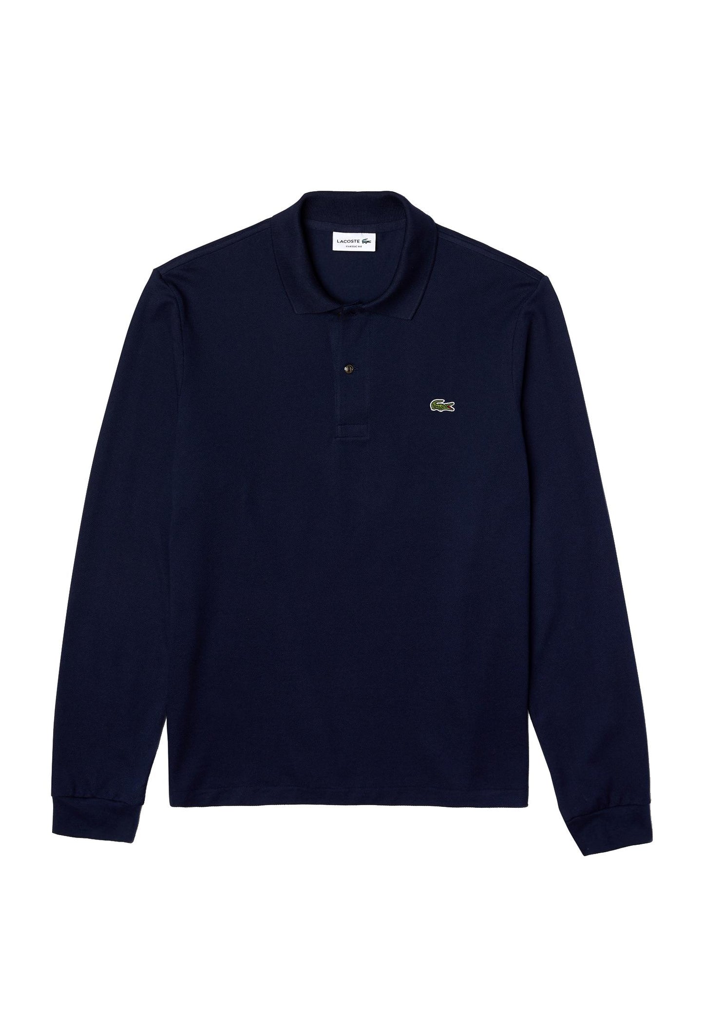 Polo blu cotone maniche lunge taglio classico Lacoste A25 L1312 166166 LACOSTE 