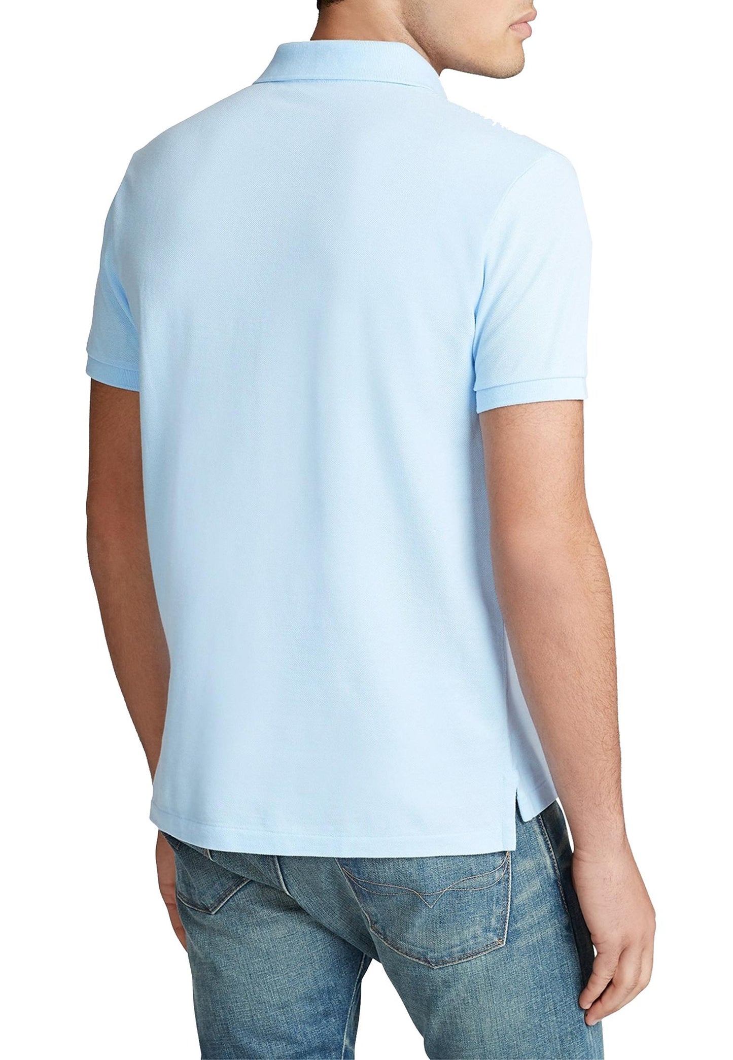 Polo a maniche corte azzurra cotone Polo Ralph Lauren P26 710782592013 OFFICE BLUE/C1750 POLO RALPH LAUREN 