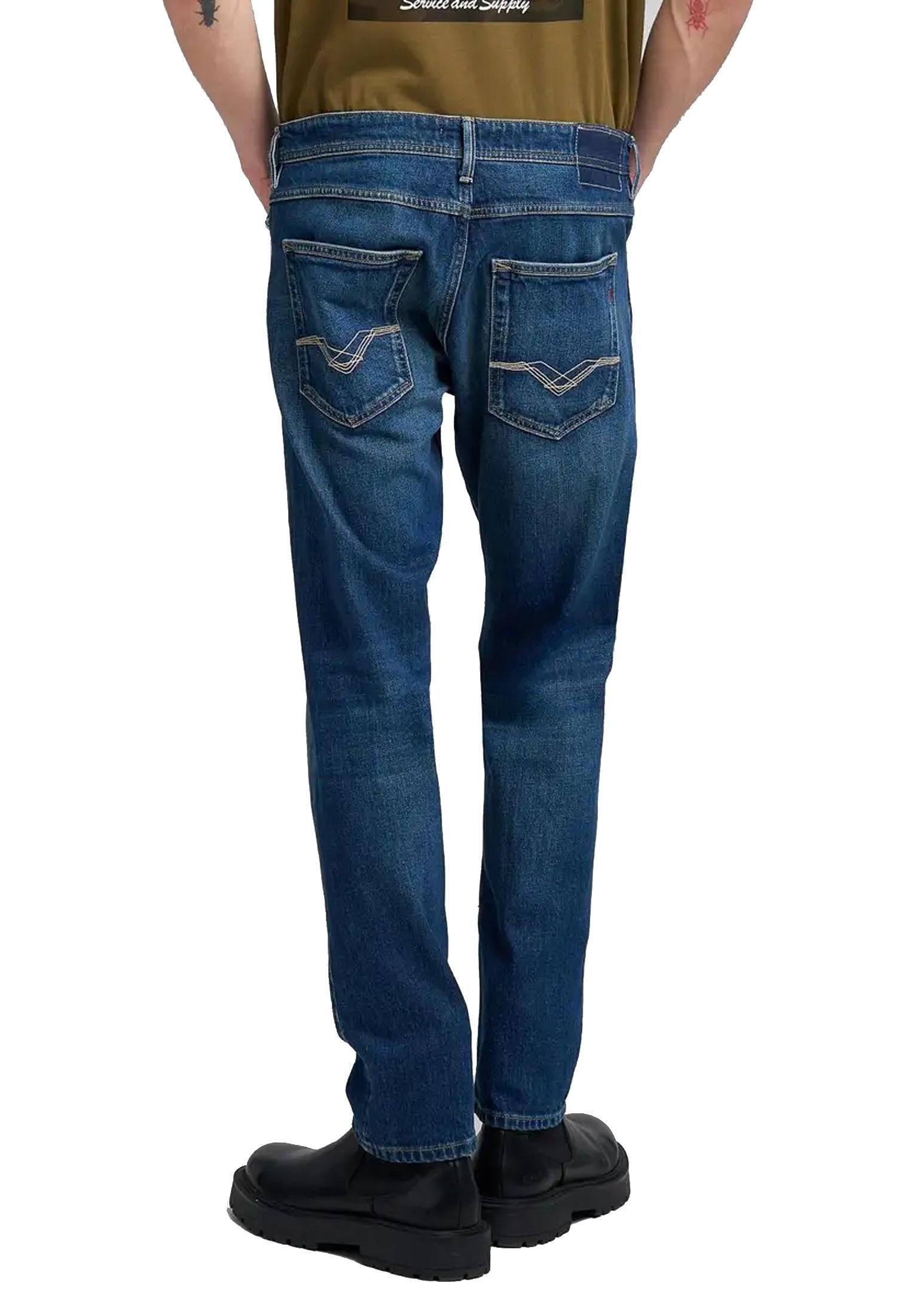 Pantaloni jeans blu regular fit Willbi Replay A25 M1008R.000.795 940 007007 REPLAY 