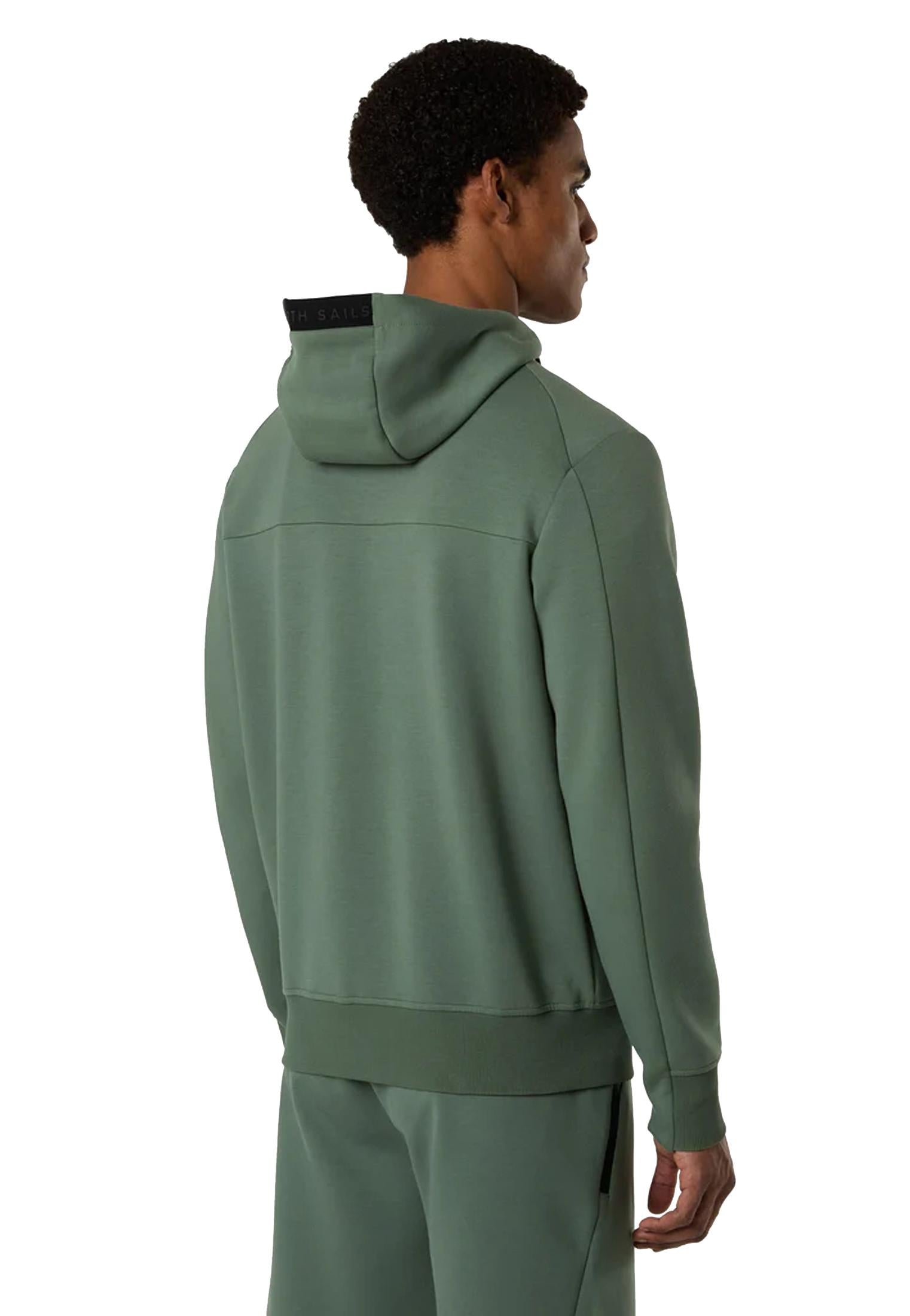 Felpa con cappuccio verde impermeabile tecnica scuba North Sails P26 691156 04760476 NORTH SAILS 