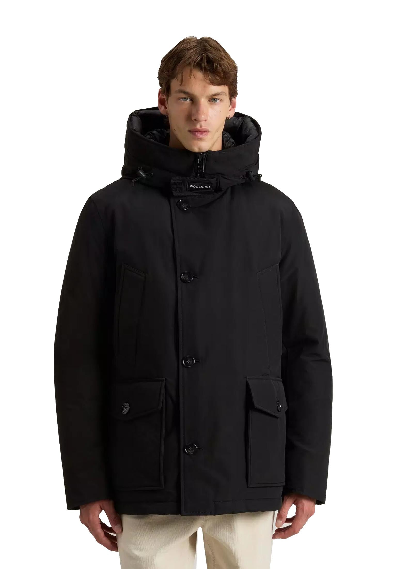 Giubbotto nero Arctic Anorak impermeabile Woolrich A25 CFWOOU0771MRUT0001 BLKBLK WOOLRICH 