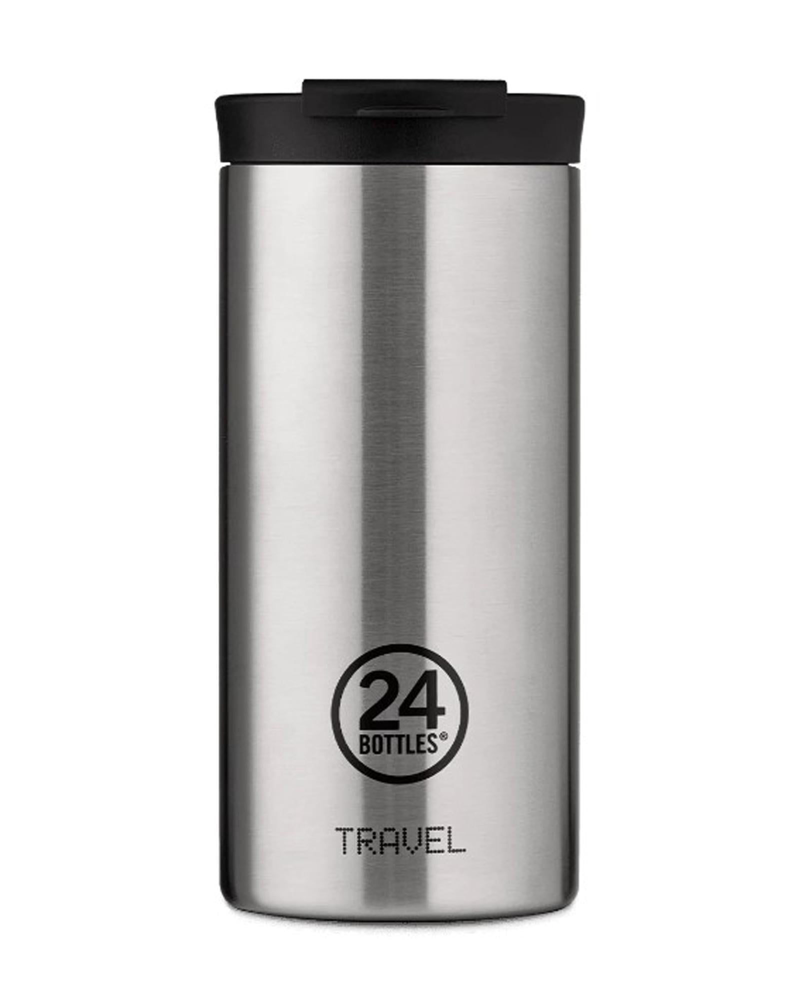 Bicchiere Travel Tumbler Brushed Steel 600ml 24Bottles 406-Brushed Steel 600ml 24BOTTLES 