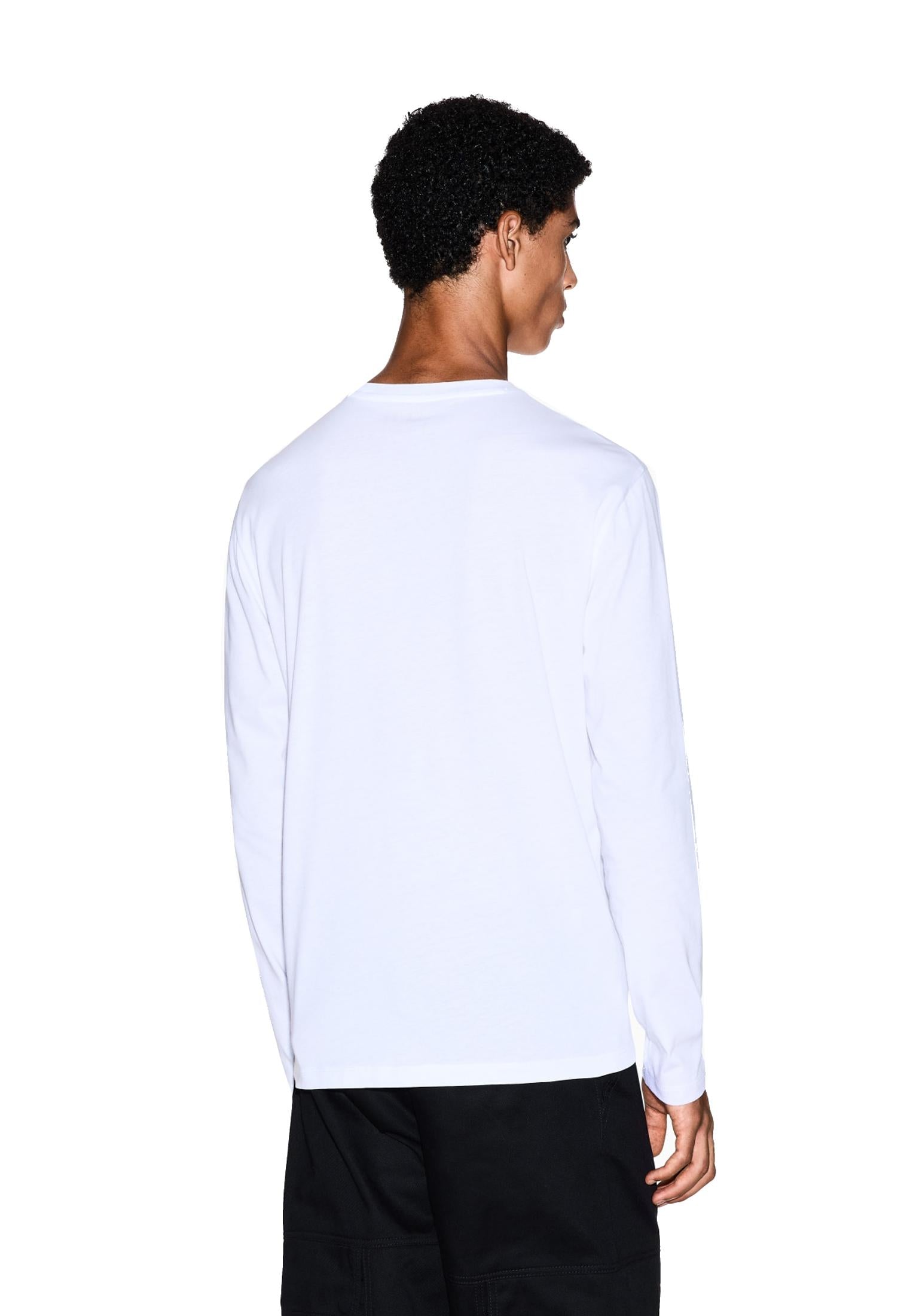 T-shirt girocollo bianca manica lunga Armani Exchange A25 8NZTCH Z8H4Z 11001100 ARMANI EXCHANGE 