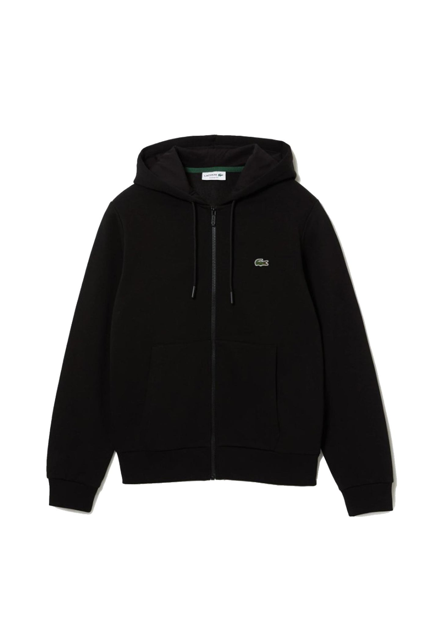 Felpa con cappuccio nera in pile full zip Lacoste A25 SH9626 031031 LACOSTE 