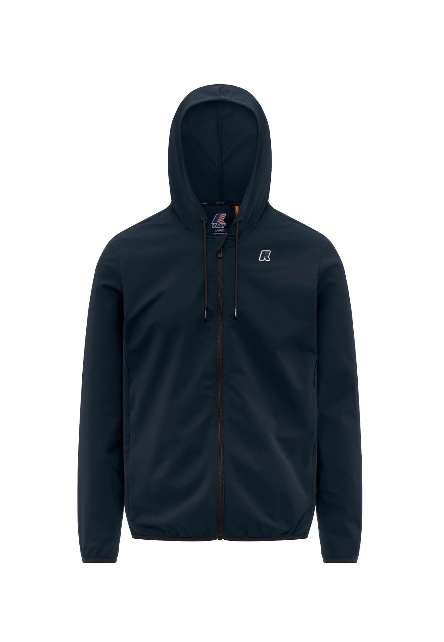 Giacca antivento antipioggia blu con cappuccio Journeer K-way P26 K5138FW K89K89 K-WAY 