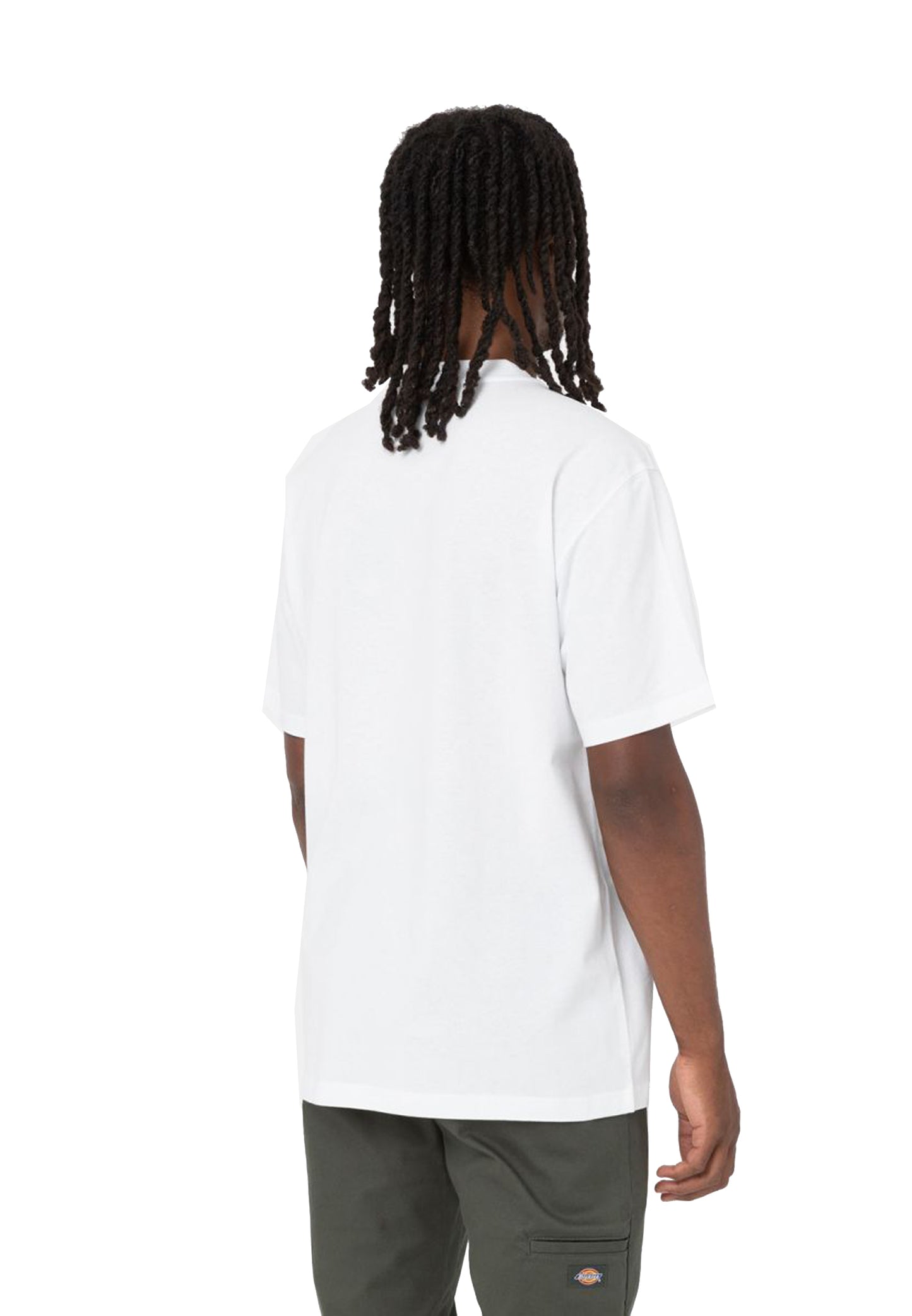 T-Shirt Bianca girocollo Luray A Maniche Corte Con Taschino Dickies A23