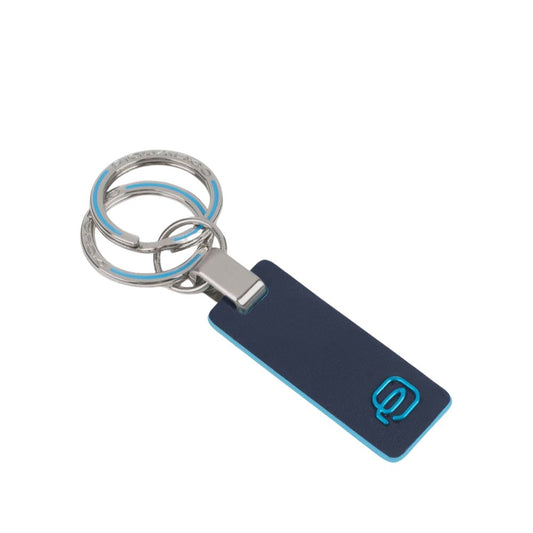 Piquadro Blue Leather Keychain